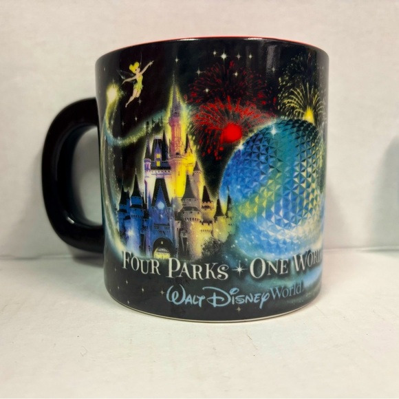 Disney Other - Four Parks One World Disney Authentic XL mug mickey fantasia ceramic mug